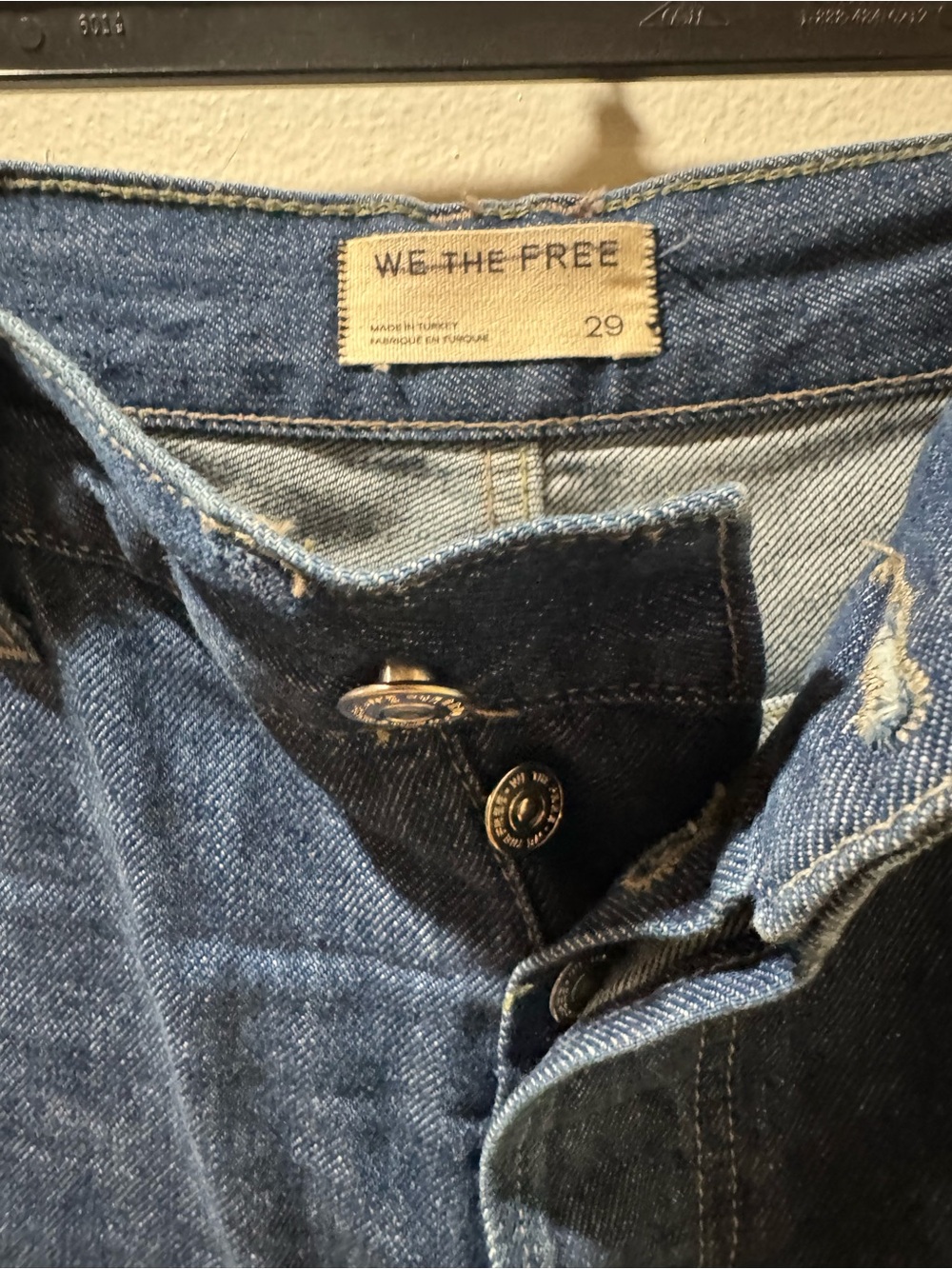 We The Free Montana Relaxed Fit Blue Denim Shorts - Picture 7 of 10